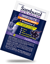 Immunité + Soulagement du rhume et de la grippe - Boisson en poudre - Sambucol